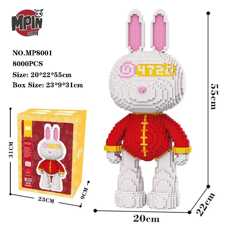 Pixel Bricks Rabbit Bear Collection