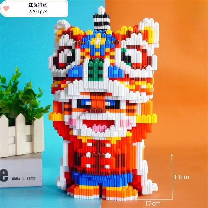 Pixel Bricks Chinese Pikachu and Tiger Collection