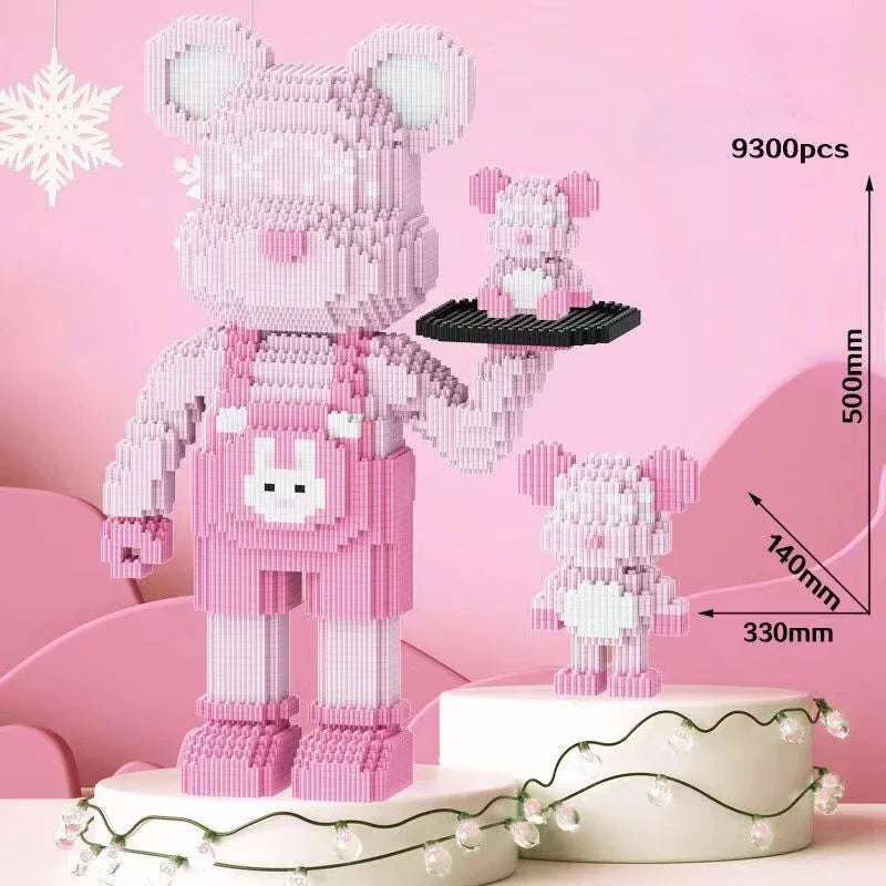 Pixel Bricks Tray Holding Bearbrick Collection