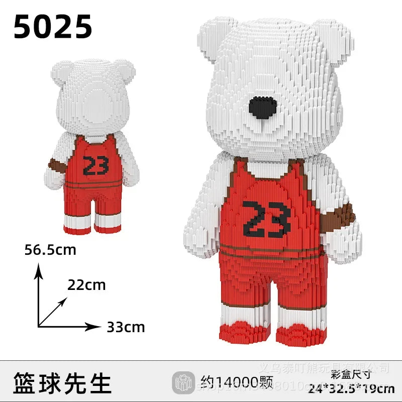 Pixel Bricks Athlete Bearbrick Collection