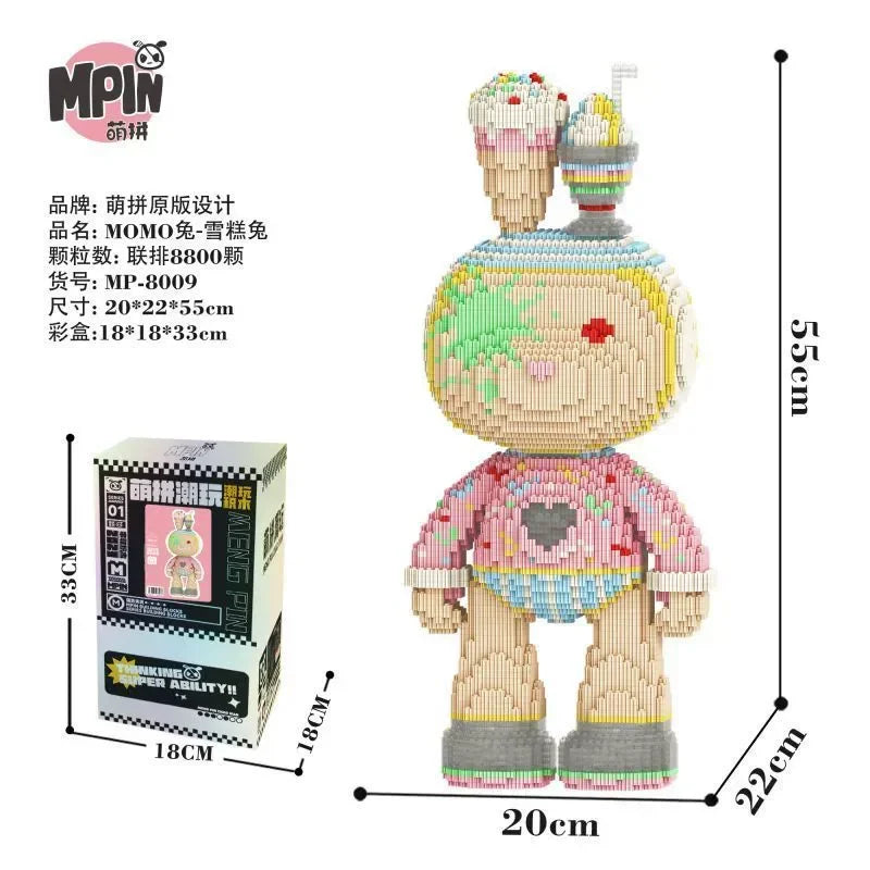 Pixel Bricks Rabbit Bear Collection