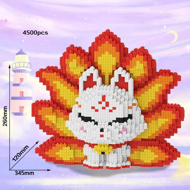 Pixel Bricks Nine-Tailed Fox Collection