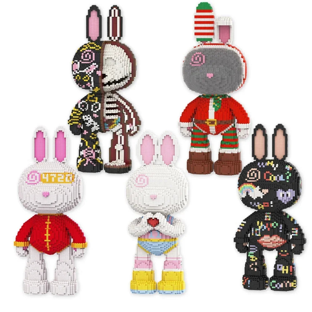 Pixel Bricks Rabbit Bear Collection