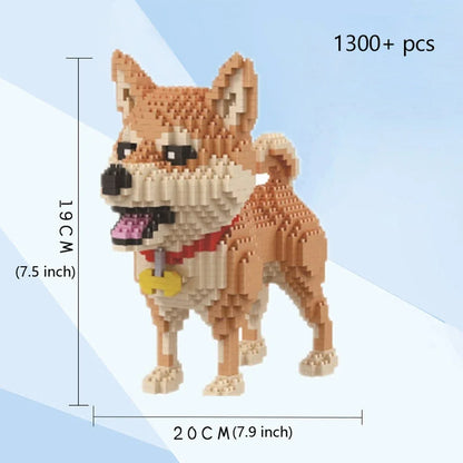 Pixel Bricks Dog Collection