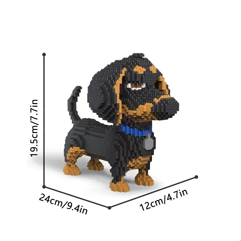 Pixel Bricks Dog Collection