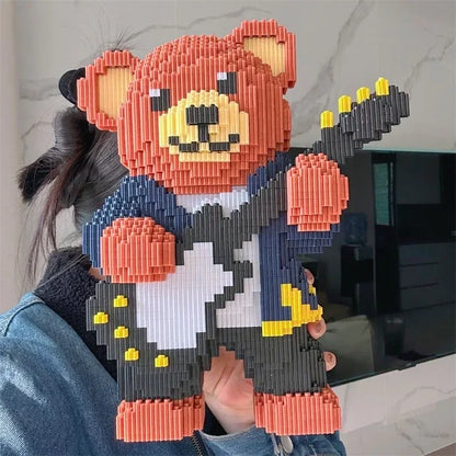 Pixel Bricks Brown Bear Band Collection