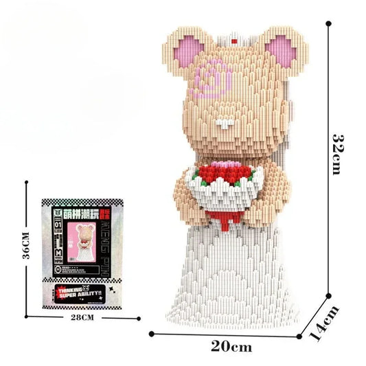 Pixel bricks Bearbrick Bride and Groom