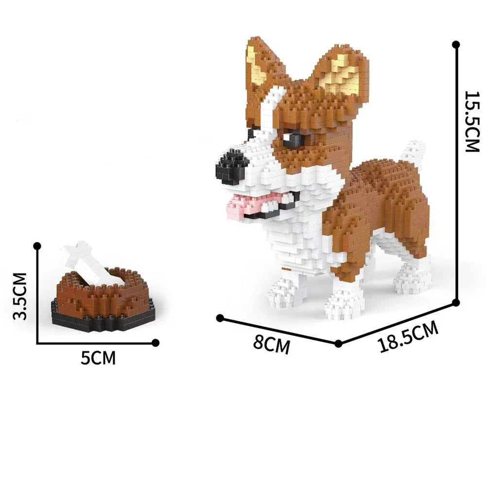 Pixel Bricks Dog Collection