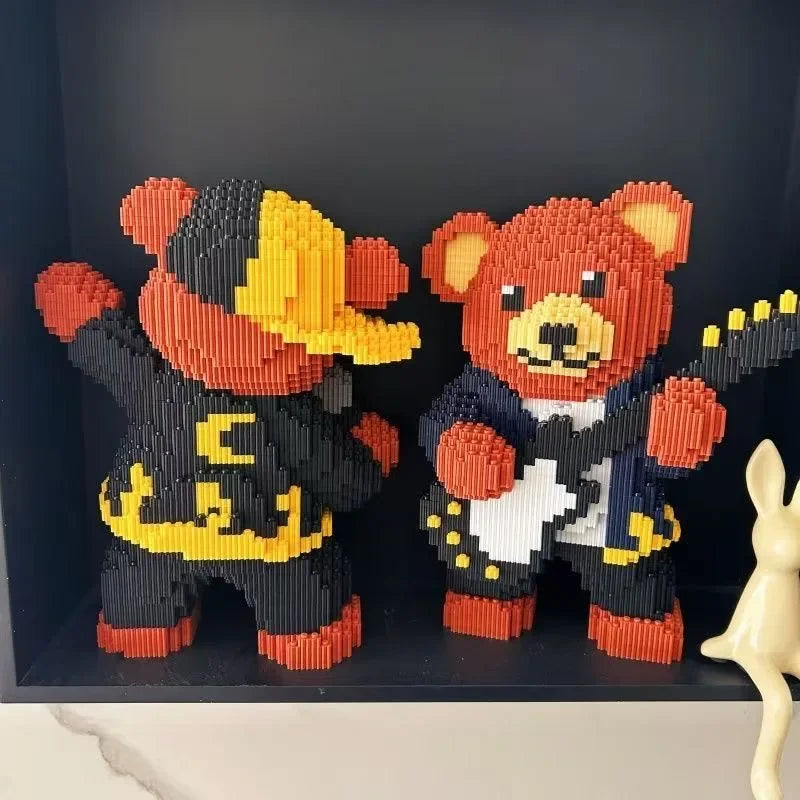 Pixel Bricks Brown Bear Band Collection