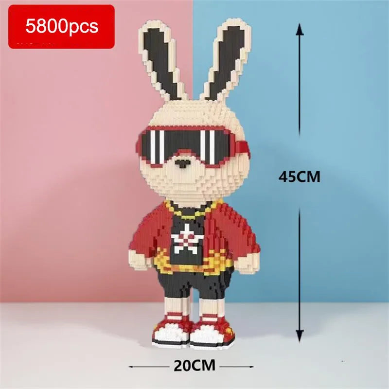 Pixel Bricks Gangster Bunny