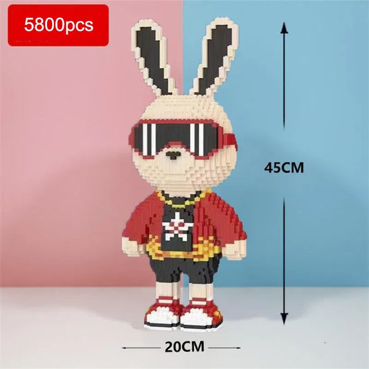 Pixel Bricks Gangster Bunny